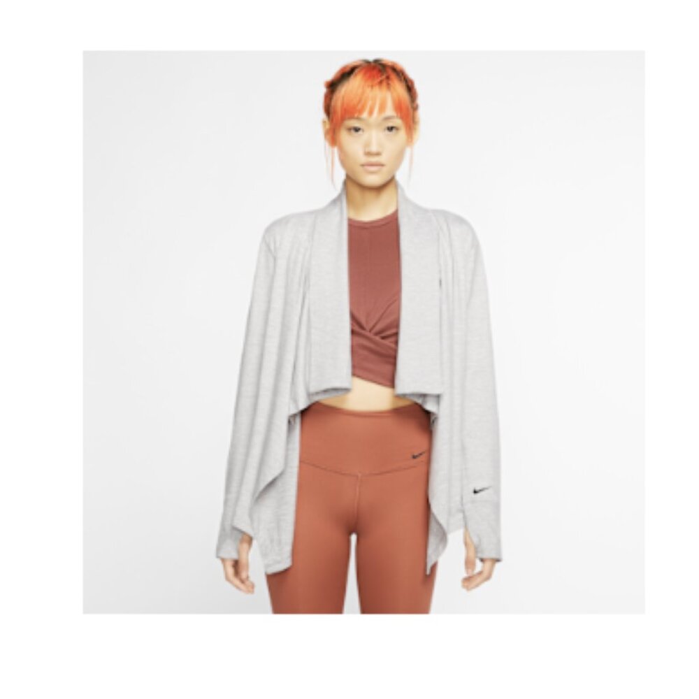 Nike Yoga Women's Gray Cardigan Sweater
